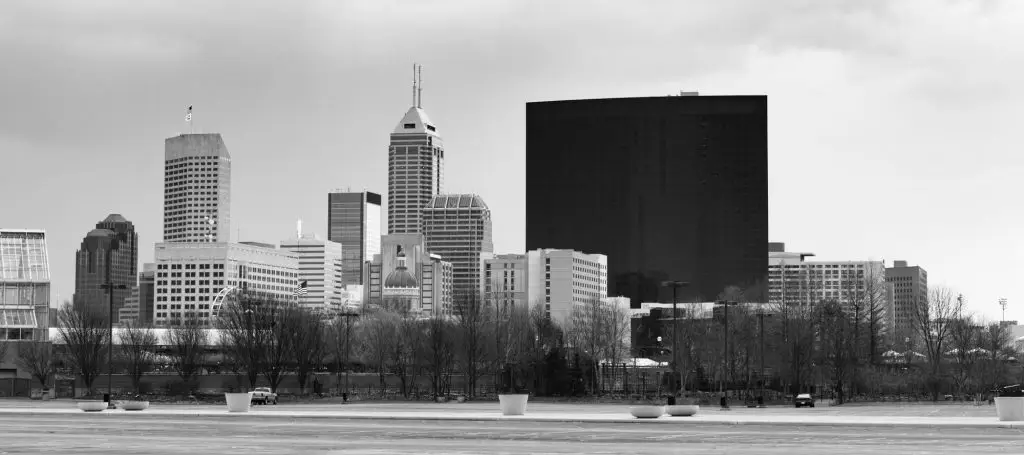 Downtown City Skyline Indianapolis Indianna USA